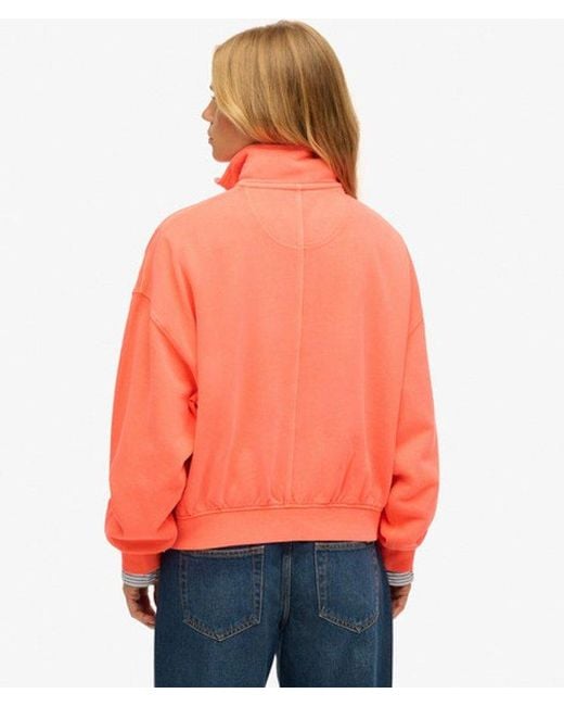 Superdry Orange & Co Studios Half Zip Sweatshirt