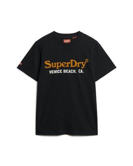 Superdry Venue Duo T-shirt Met Logo in het Black voor heren