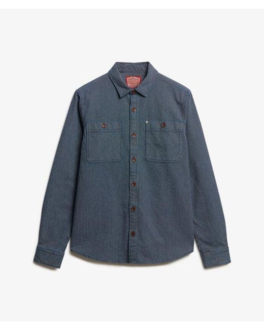 Superdry Blue & Co The Merchant Store - Denim Overshirt for men