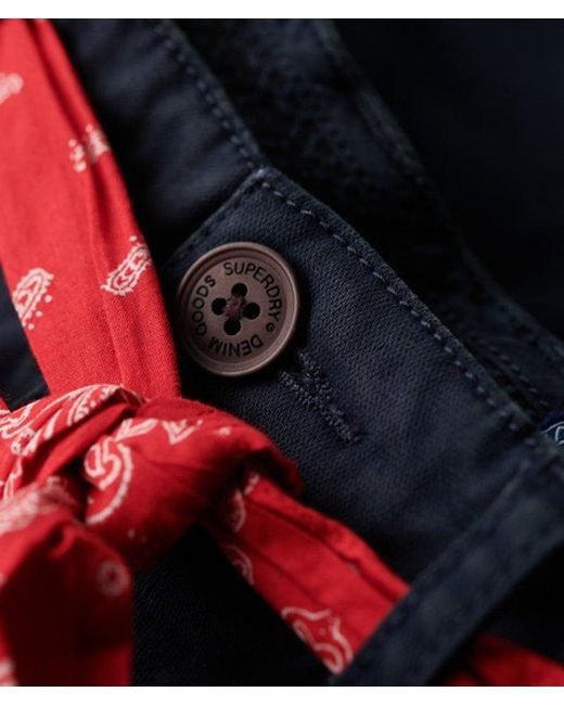 Superdry Blue Chino Hot Shorts