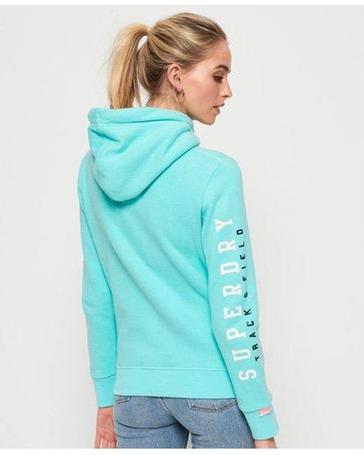 Superdry Green Track & Field Hoodie City Mint