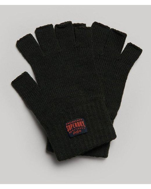 Superdry Black & Co Knitted Workwear Gloves