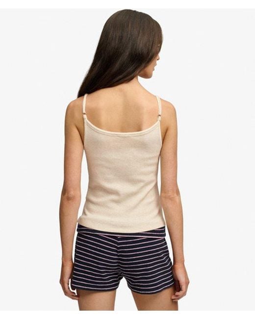 Femme Top À Bretelles Athletic Essentials Avec Boutons Taille Superdry en coloris Blue