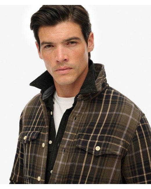 Superdry Black & Co The Merchant Store - Heavy Checked Shirt for men