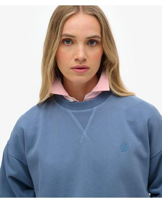 Superdry Blue Studios Crew Sweatshirt