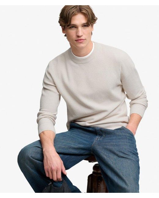 Superdry White & Co Texture Knit Jumper for men