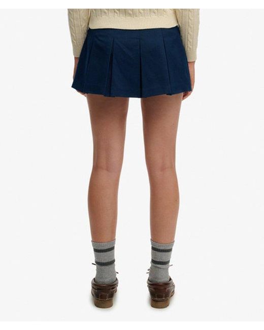 Superdry Blue & Co Mini Pleated Skort