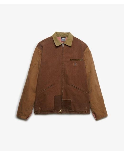 Superdry Brown & Co Carhartt Reworked Collared Jacket for men