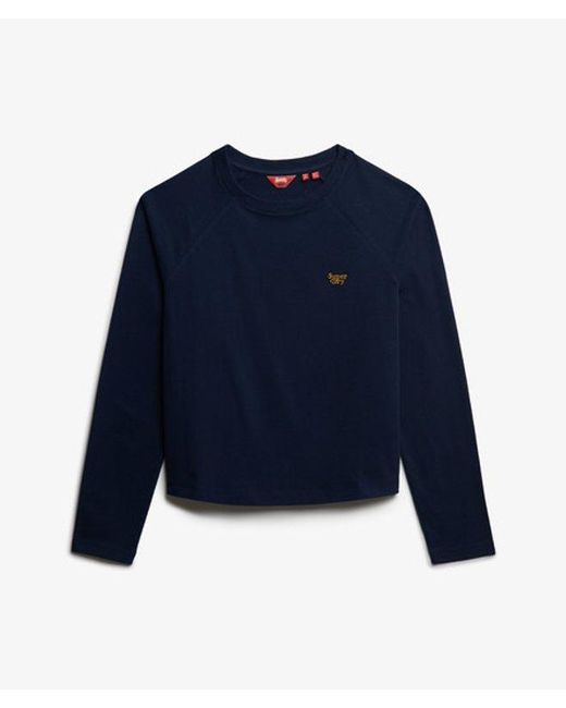 Superdry Blue & Co Essential Logo Long Sleeve Top