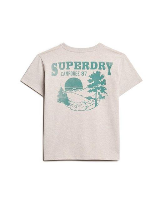 Superdry White & Co Lo-fi Outdoor Fitted T-shirt
