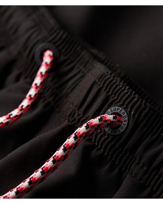 Superdry Black & Co Sportswear Logo 17-inch Recycled Swim Shorts for men