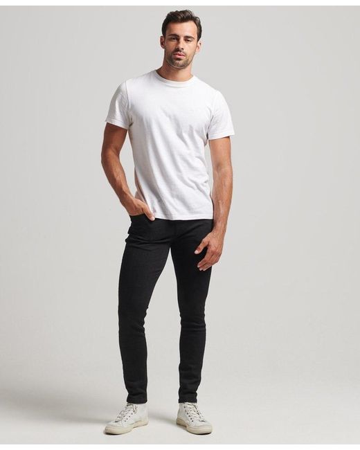 Homme Vêtements Jeans Jeans skinny Jean Skinny en coton bio Coton Superdry pour homme en coloris Noir 