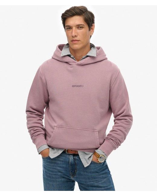 Superdry Brown & Co Micro Logo Hoodie for men