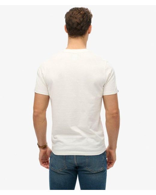 Superdry White Skull T-Shirt for men