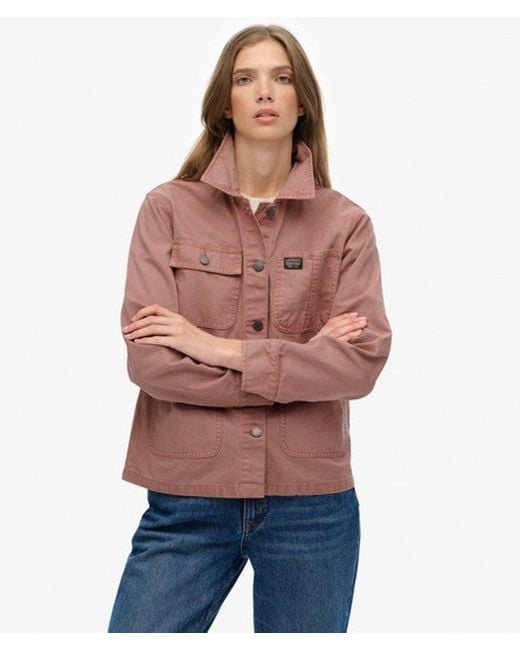 Superdry Red Chore Jacket