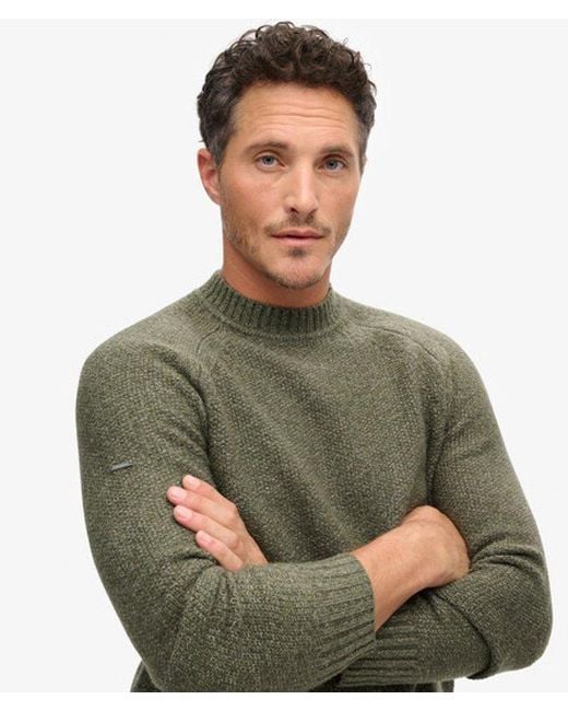 Superdry Green & Co Chunky Raglan Jumper for men