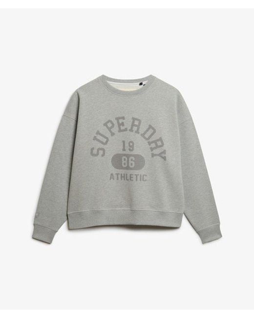 Superdry Blue & Co Athletic Essentials Relaxed Crew Sweatshirt