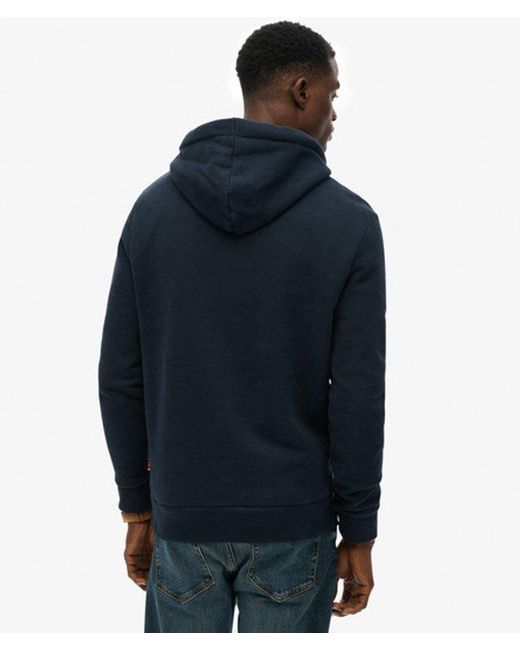 Superdry Blue & Co Standard Script Hoodie for men