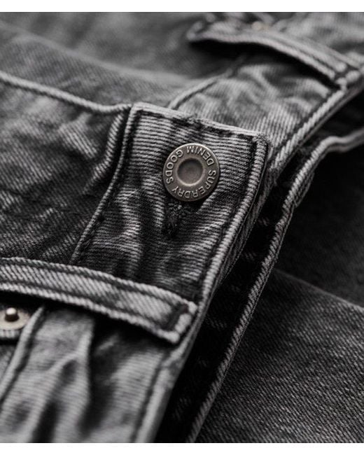 Superdry Black & Co Organic Cotton Mid Rise Slim Jeans