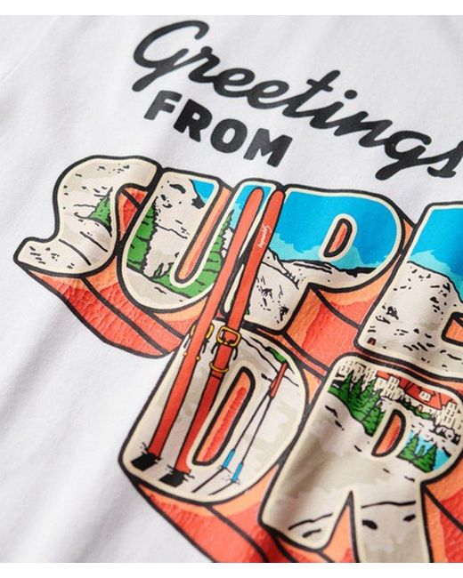 Superdry White & Co Travel Postcard Graphic T-shirt for men