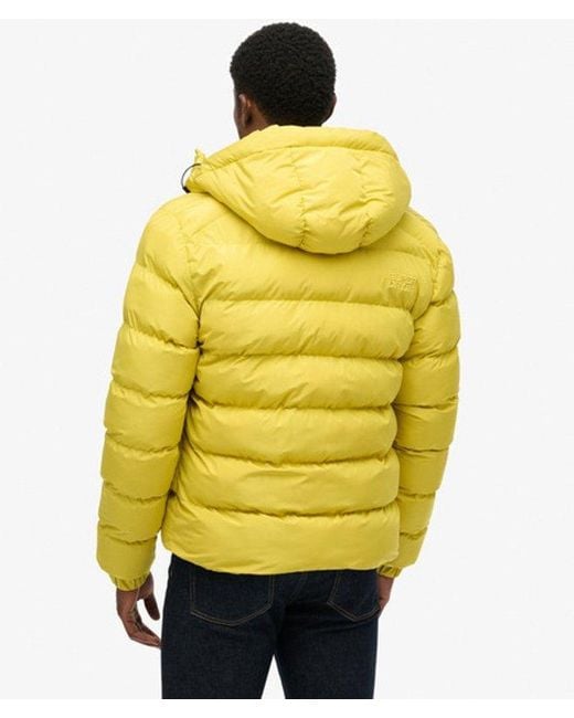Superdry Metallic & Co Hooded Sports Puffer Jacket for men
