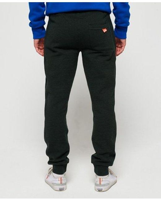 Superdry Black Label Cuffed Joggers Emerald Feeder Stripe for men
