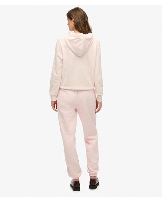 Superdry Pink & Co Essential Logo joggers