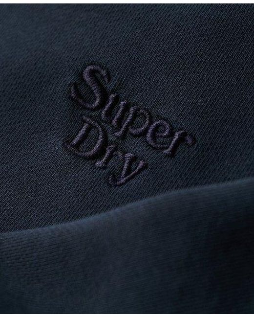 Sweat délavé vintage Superdry pour homme en coloris Blue