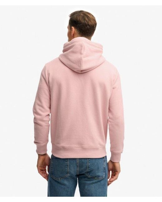 Superdry Red & Co Essential Logo Hoodie for men