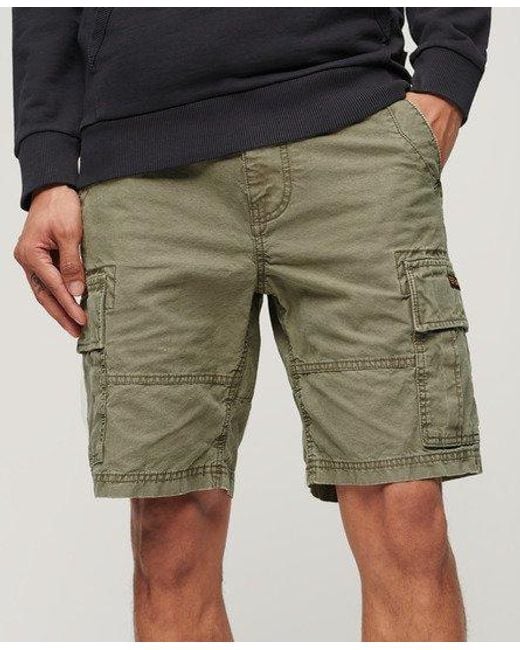Superdry Green Heavy Cargo Shorts for men