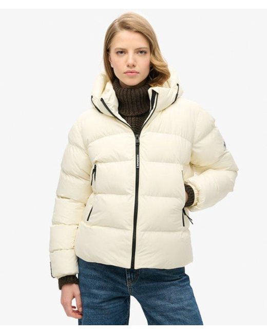 Superdry White & Co Hooded Sports Puffer Jacket