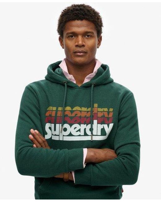 Superdry Green 'Stacked Hoodie for men