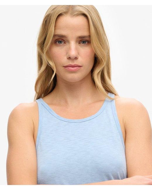 Superdry Blue & Co Ruched Tank Top