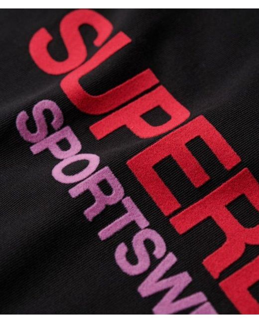 Superdry Black & Co Sportswear Logo Fitted T-shirt