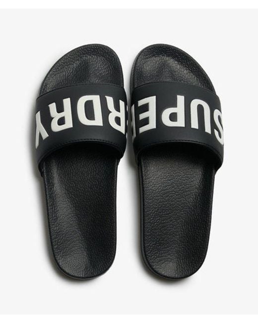 Superdry Black & Co Pool Sliders for men