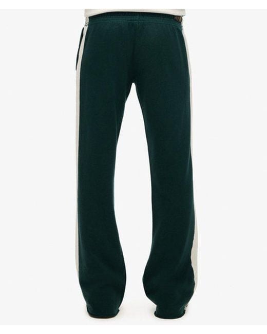 Superdry Blue Athletic Essentials Stripe Flare Joggers