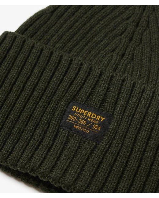 Superdry Green & Co Workwear Knitted Beanie Hat
