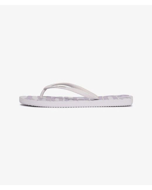 Superdry White & Co Core Logo Flip Flops