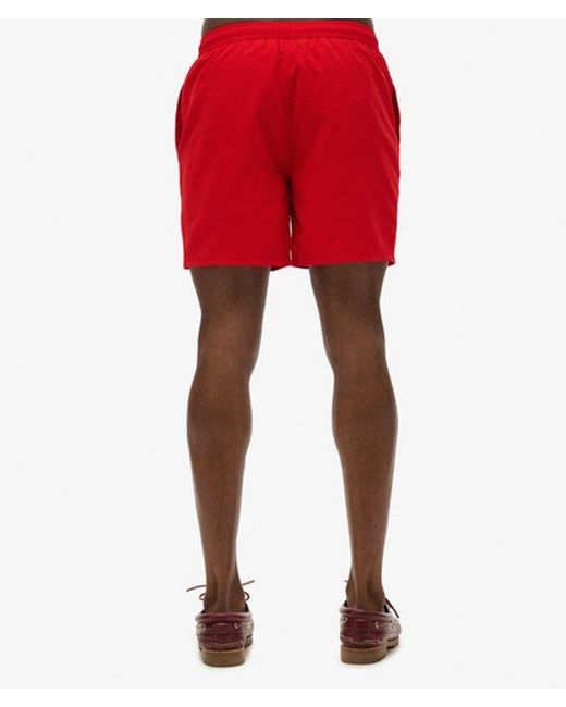 Homme Short De Bain Essential 40Cm Taille Superdry pour homme en coloris Red