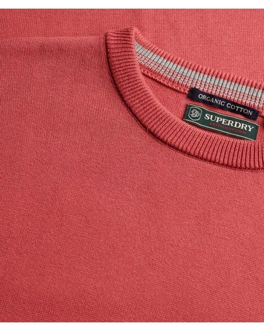 Superdry Red & Co Essentials Cotton Jumper for men