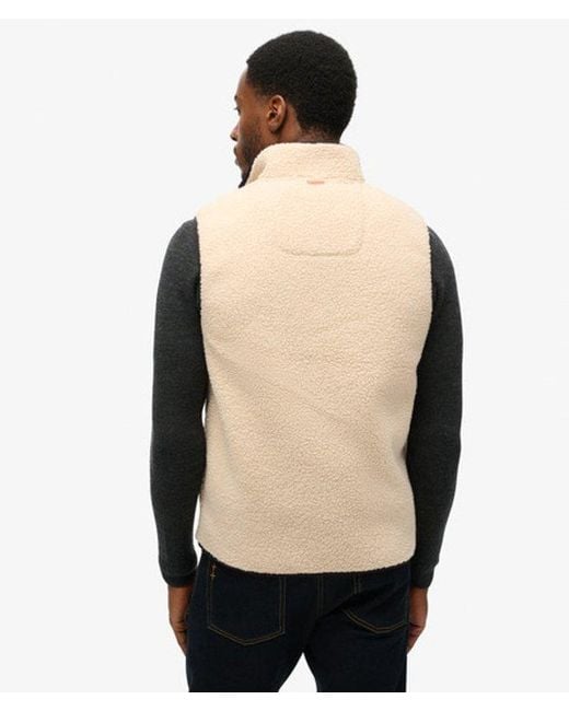 Superdry Natural & Co Outdoor Fleece Gilet for men