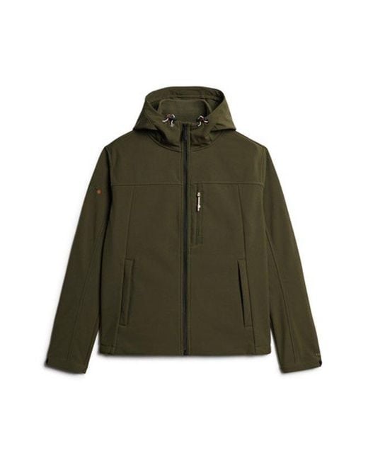 Superdry Green & Co Hooded Soft Shell Trekker Jacket for men