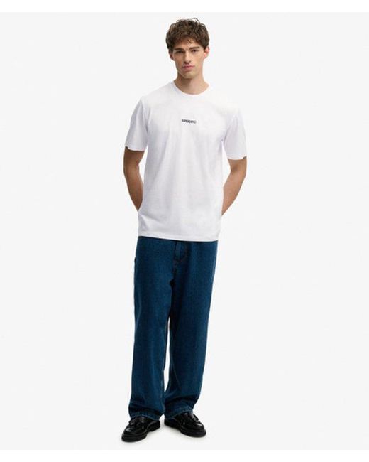 Superdry White & Co Micro Logo T-shirt for men