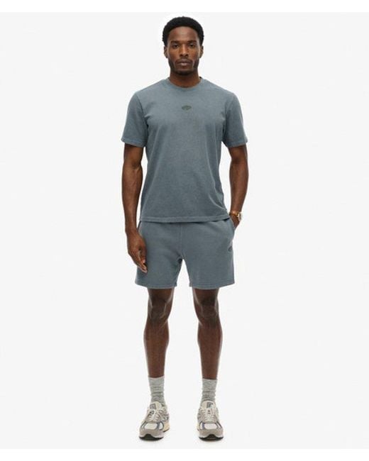Superdry Micro Logo Shorts in het Blue voor heren