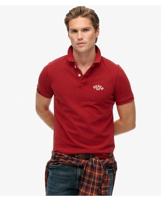 Superdry Red & Co Vintage Athletic Embroide for men