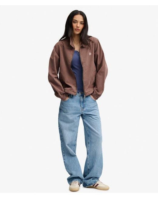 Superdry Brown & Co Cotton Harrington Jacket