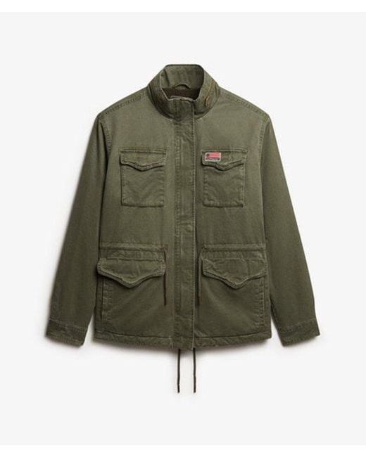 Superdry Green Military Borg Jacket
