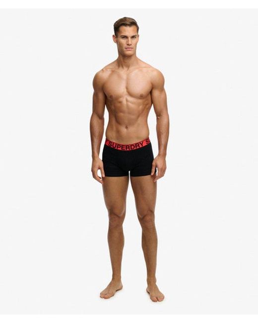 Superdry Black & Co Trunk Triple Pack for men