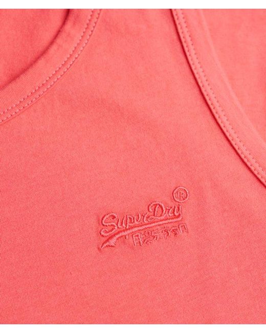 Superdry Red & Co Essential Logo Vest Top for men