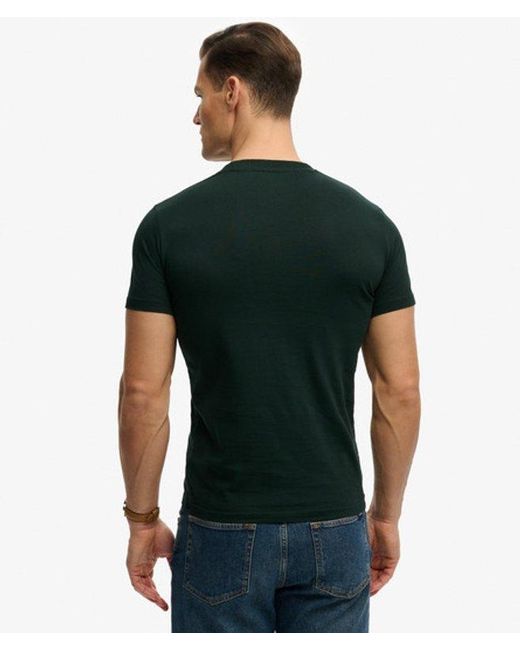 Superdry Green Sd & Co Logo Embroidered T-shirt for men